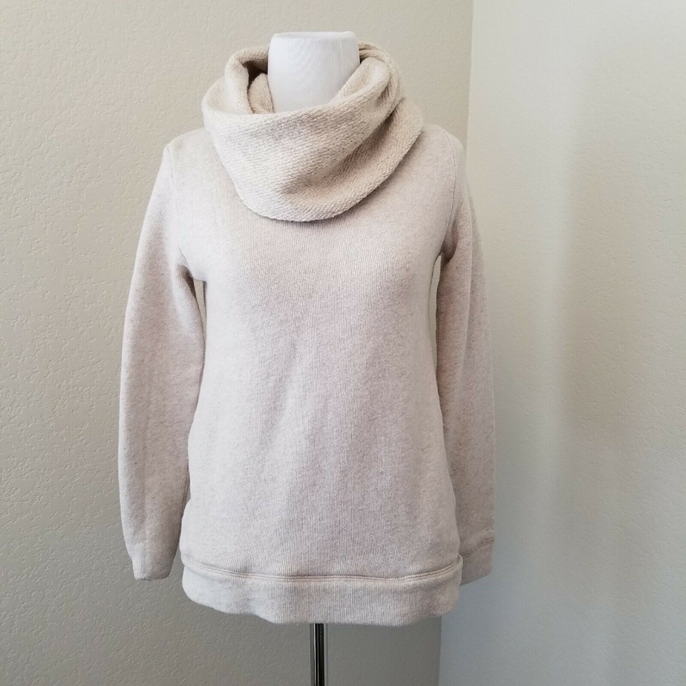 J. Crew Factory Oatmeal Tan Turtleneck Sweater